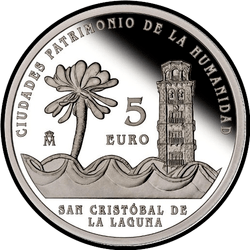 реверс 5€ 2015 "San Cristóbal de la Laguna"