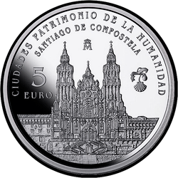 реверс 5€ 2015 "Santiago de Compostela"
