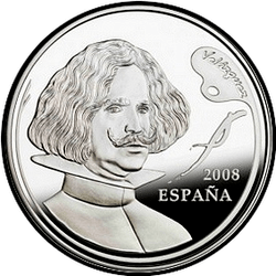 аверс 10€ 2008 "Velázquez"