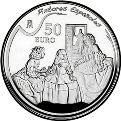 реверс 50 евро 2008 "Веласкес"