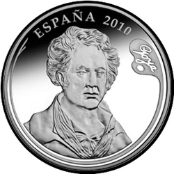 аверс 10€ 2010 "Jose de Goya"