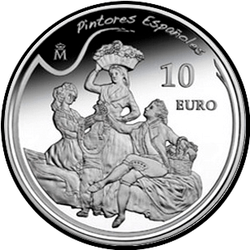 реверс 10 евро 2010 "Хосе де Гойя"