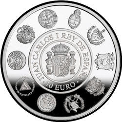 реверс 10 евро 2005 "Архив Индий"