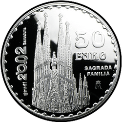 реверс 50€ 2002 "Sagrada Familia"