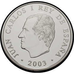 аверс 10 евро 2003 "500-лет со дня рождения Мигеля Лопеса де Легаспи"