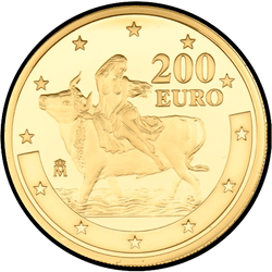 реверс 200€ 2003 "Primer aniversario del euro"