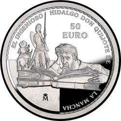 реверс 50 евро 2005 "Дон Кихот"