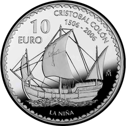реверс 10 евро 2006 "«Нинья»"