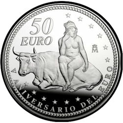 реверс 50€ 2006 "500. Todestag von Christoph Kolumbus"