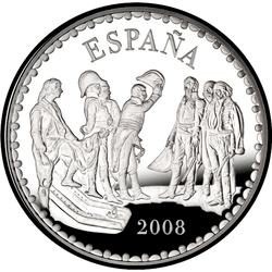 аверс 10€ 2008 "La rendición de Bailén por Alisal"
