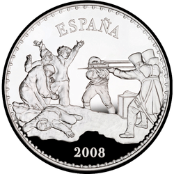 аверс 50€ 2008 "200 гадоў вайны за незалежнасць"
