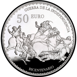 реверс 50€ 2008 "200 Jahre Unabhängigkeitskrieg"