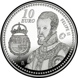 реверс 10€ 2009 "Felipe II"