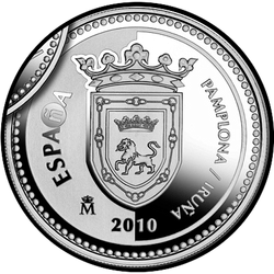 аверс 5€ 2010 "Pamplona"