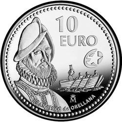 реверс 10 евро 2011 "Франсиско де Орельяна"