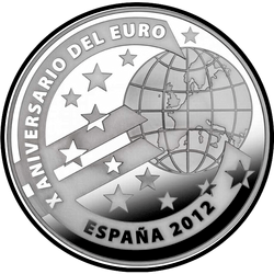 аверс 50 евро 2012 "10 лет Евро"