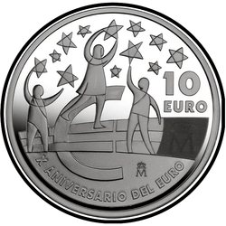 реверс 10€ 2012 "10th Anniversary of the Euro"
