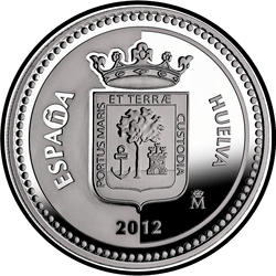 аверс 5 евро 2012 "Уэльва"
