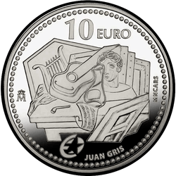 реверс 10 евро 2012 "Хуан Гри"