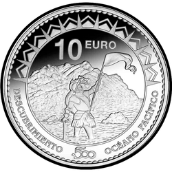 реверс 10€ 2013 "500 aniversario del Océano Pacífico"