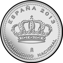 аверс 5 евро 2013 "Королевский дворец Ла Гранха де Сан Ильдефонсо"