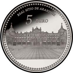 реверс 5€ 2014 "Palazzo reale e giardini di Aranjuez"