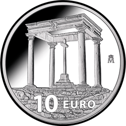 реверс 10€ 2015 "500 ° anniversario di Santa Teresa di Gesù"