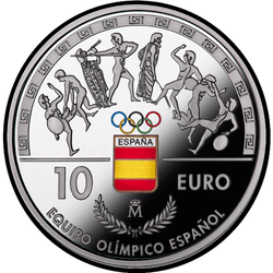 реверс 10€ 2016 "Squadra olimpica spagnola"