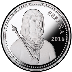 аверс 10€ 2016 "500e anniversaire de la naissance de Ferdinand II d