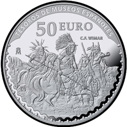 реверс 50€ 2017 "25th anniversary of the Thyssen-Bornemisza Museum"