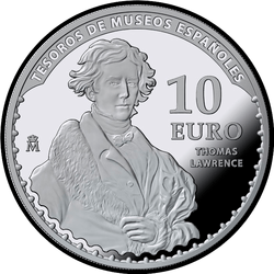 реверс 10€ 2017 "25th anniversary of the Thyssen-Bornemisza Museum"