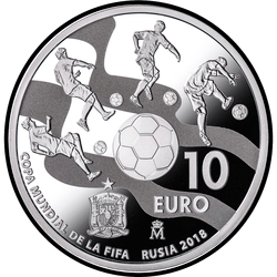 реверс 10€ 2017 "Coppa del Mondo FIFA Russia 2018"