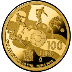 реверс 100€ 2017 "FIFA Fussball-Weltmeisterschaft Russland 2018"