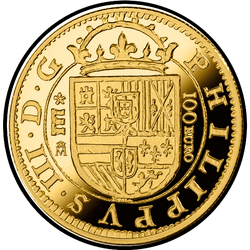 реверс 100€ 2018 "150th Anniversary Spanish Escudos"