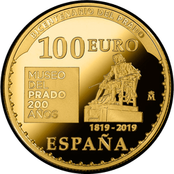 реверс 100€ 2019 "Orestes y Pílades або San Ildefonso Group"