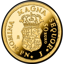 реверс 50€ 2018 "150th Anniversary Spanish Escudos"