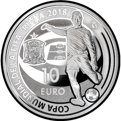 реверс 10€ 2018 "FIFA Rusia 2018"