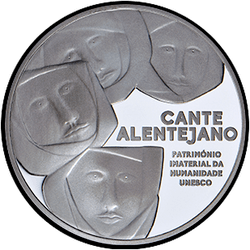 аверс 2½ euro 2016 "Cante Alentejano"