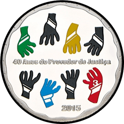 аверс 2½€ 2015 "40 años - Defensor del Pueblo"