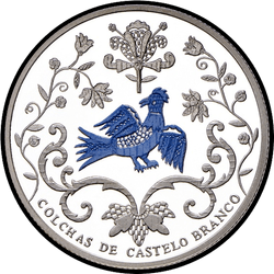 аверс 2½€ 2015 "Les couvre-lits de Castelo Branco / couleur /"