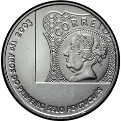 аверс 5€ 2003 "150 anni di francobolli portoghesi"