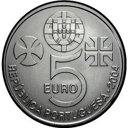 реверс 5 евро 2004 "Монастырь Христа в Томаре"