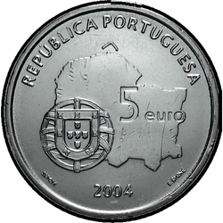 реверс 5 евро 2004 "Исторический центр Эворы"
