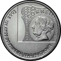 аверс 5€ 2003 "150 años de sellos portugueses"