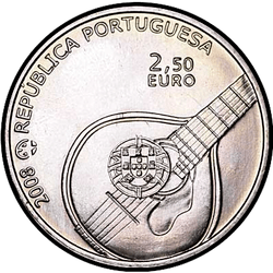 реверс 2½ euro 2008 "Fado"