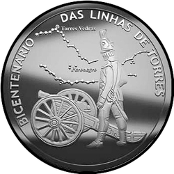 аверс 2½ euro 2010 "200th Anniversary of the Torres Defence Line"