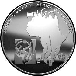 аверс 2½€ 2010 "Чемпіонат світу з футболу 2010 року, Південна Африка"