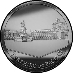 аверс 2½ евро 2010 "Торговая площадь Лиссабона"