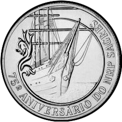 аверс 2½€ 2012 "75ème anniversaire - PNR du navire-école «Sagres»"