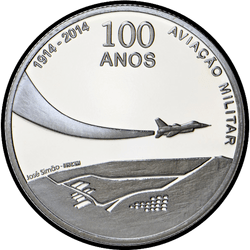 аверс 2½ евро 2014 "100-летие военной авиации"